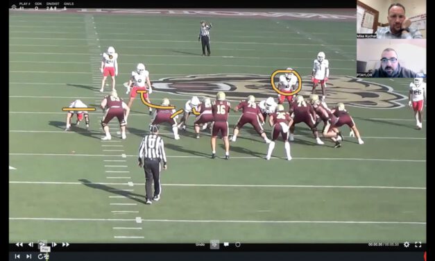 Wide Zone Y Lead (narrated)- Kutztown University (PA)
